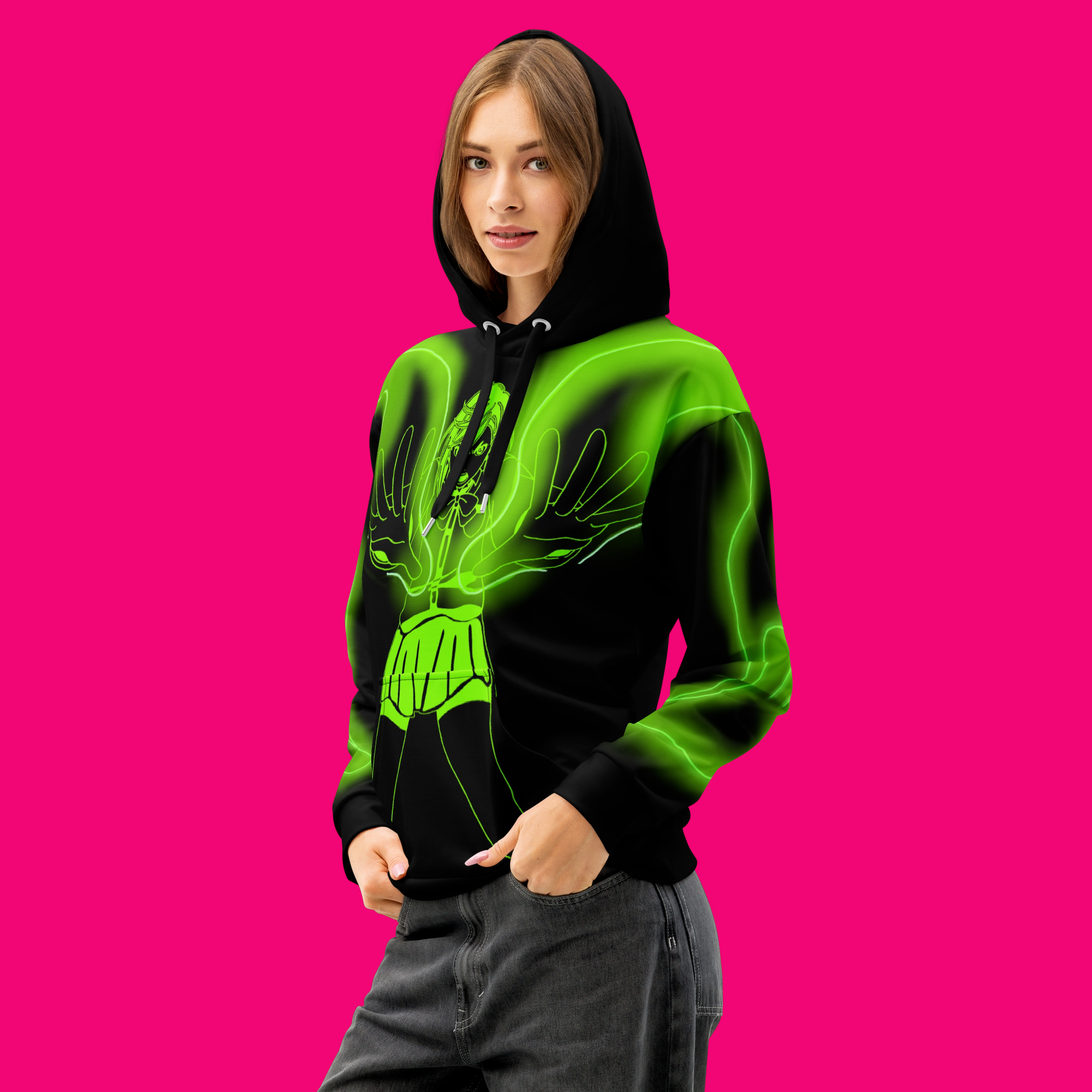 Momo Ayase Power Hoodie